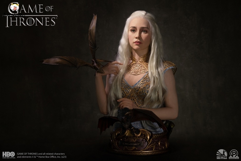 (Pre-order) Game of Thrones Mother of Dragons Daenerys Targaryen  1/1 Life-Size Bust By Infinity Studio