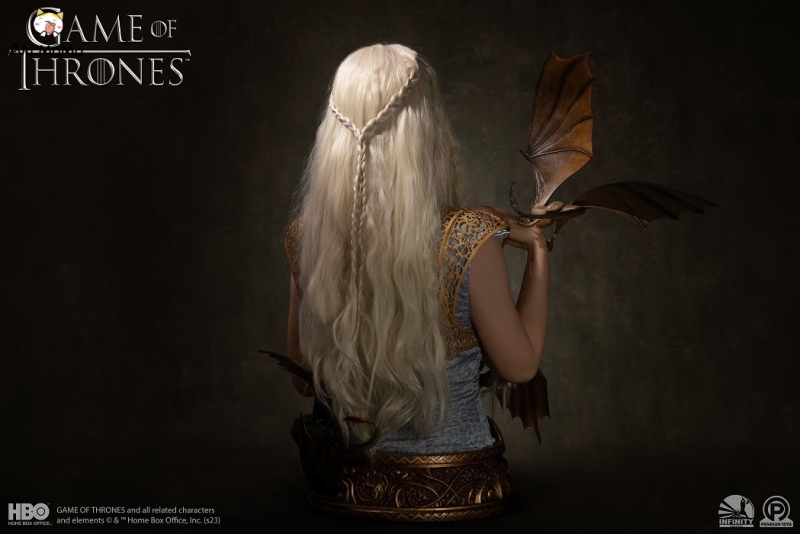 (Pre-order) Game of Thrones Mother of Dragons Daenerys Targaryen  1/1 Life-Size Bust By Infinity Studio