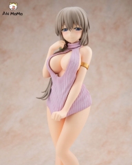 KADOKAWA Uzaki-chan Wants to Hang Out! Double Tsuki Uzaki -SUGOI knitwear ver.-1/7 Figure (Bonus)