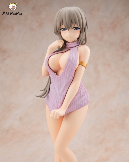 KADOKAWA Uzaki-chan Wants to Hang Out! Double Tsuki Uzaki -SUGOI knitwear ver.-1/7 Figure (Bonus)
