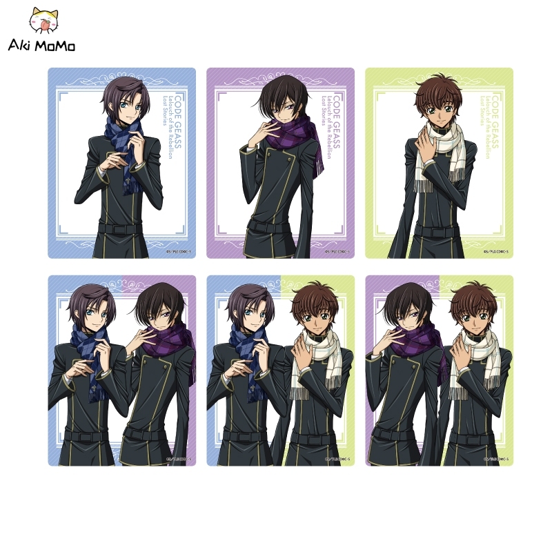 Acrylic Card Set of 6 Code Geass Lelouch of the Rebellion Lost Stories 01 Original Illustration