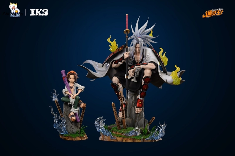 SHAMAN KING Yoh Asakura&amp;Amidamaru Statue by Iron Kite Studio
