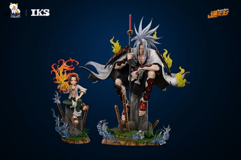 SHAMAN KING Yoh Asakura&amp;Amidamaru Statue by Iron Kite Studio