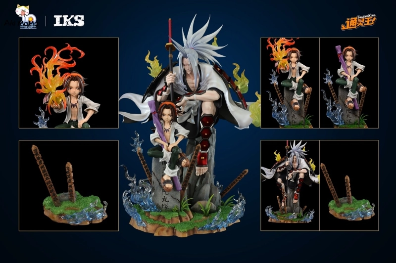 SHAMAN KING Yoh Asakura&amp;Amidamaru Statue by Iron Kite Studio