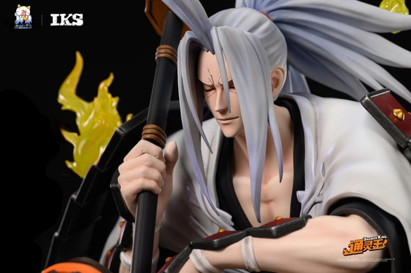 SHAMAN KING Yoh Asakura&amp;Amidamaru Statue by Iron Kite Studio
