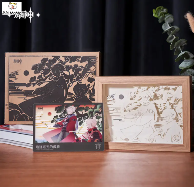 (In Stock) Genshin Impact Kazuha The Solitary Pursuit of Lightning Paper Carving Lamp
