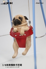 JXK 1/6 Pug On The Swing
