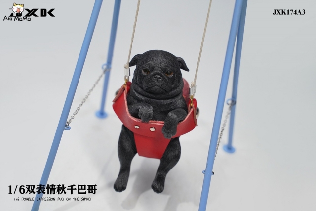 JXK 1/6 Pug On The Swing