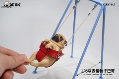 JXK 1/6 Pug On The Swing