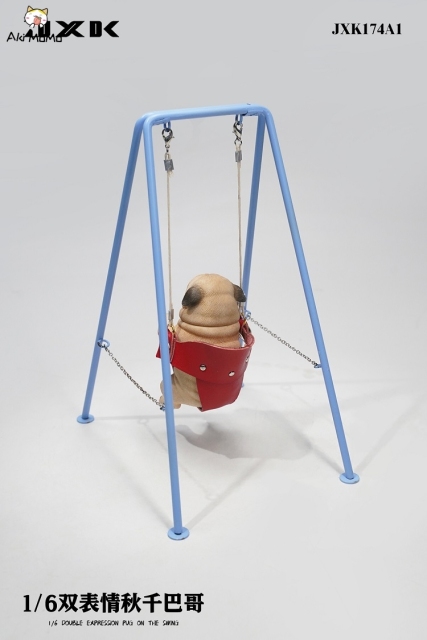 JXK 1/6 Pug On The Swing