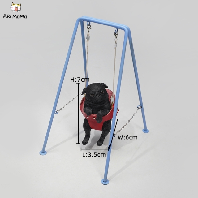 JXK 1/6 Pug On The Swing