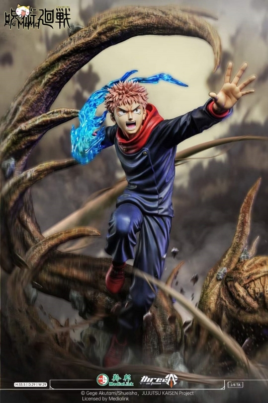 Jujutsu Kaisen Yuji Itadori Licensed 1/6 Scale Statue By ThreeArtisan