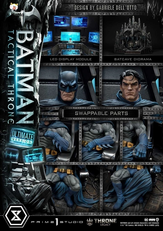 Prime 1 Studio Batman Series Batman Tactical Throne Ultimate Bonus Version 1/4 Scale Statue TLCDC-01UTS