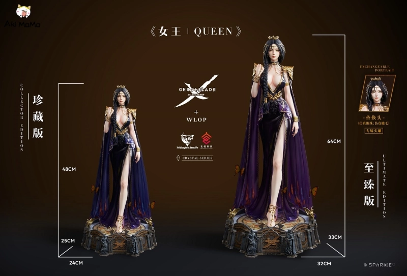 WLOP Ghost Blade Crystal Series Queen Collector Edition 1/4 Scale Statue By TriEagles Studio
