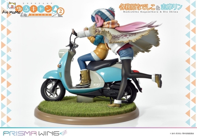 Prime 1 Studio Laid-Back Camp Nadeshiko Kagamihara &amp; Rin Shima Bonus Version 1/7 Figure PWYRC-01PS