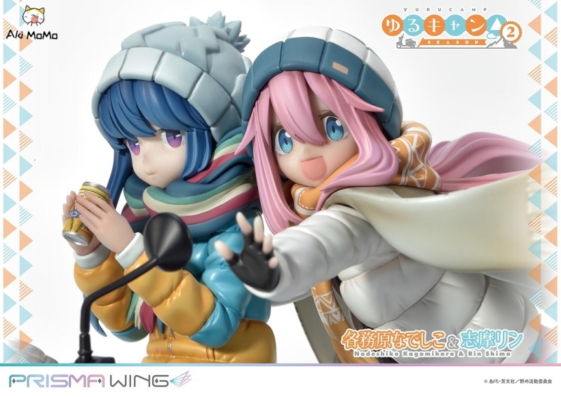 Prime 1 Studio Laid-Back Camp Nadeshiko Kagamihara &amp; Rin Shima Bonus Version 1/7 Figure PWYRC-01PS