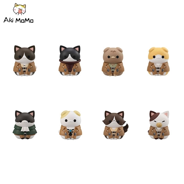 MegaHouse MEGA CAT PROJECT Attack on Titan Attack on Nyanko Survey Corps Group da Nyan! 8Pack BOX