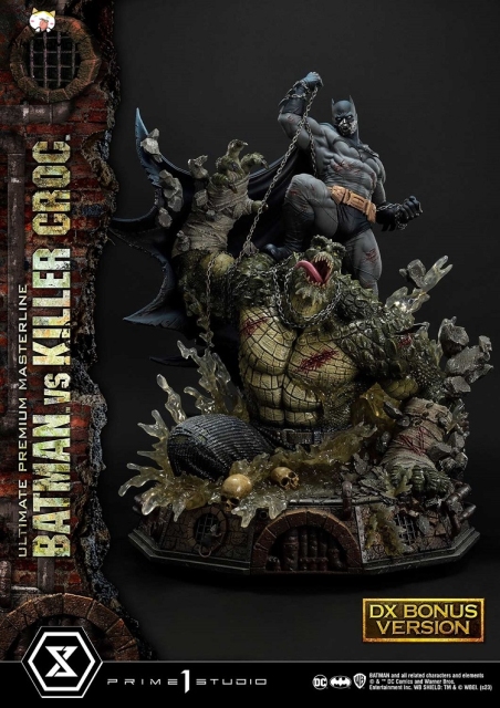 Prime 1 Studio Batman Versus Killer Croc Deluxe Bonus Version 1/4 Statue UPMDC-07DXS