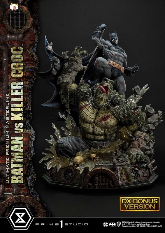 Prime 1 Studio Batman Versus Killer Croc Deluxe Bonus Version 1/4 Statue UPMDC-07DXS