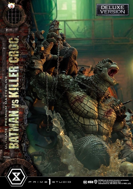Prime 1 Studio Batman Versus Killer Croc Deluxe Bonus Version 1/4 Statue UPMDC-07DXS