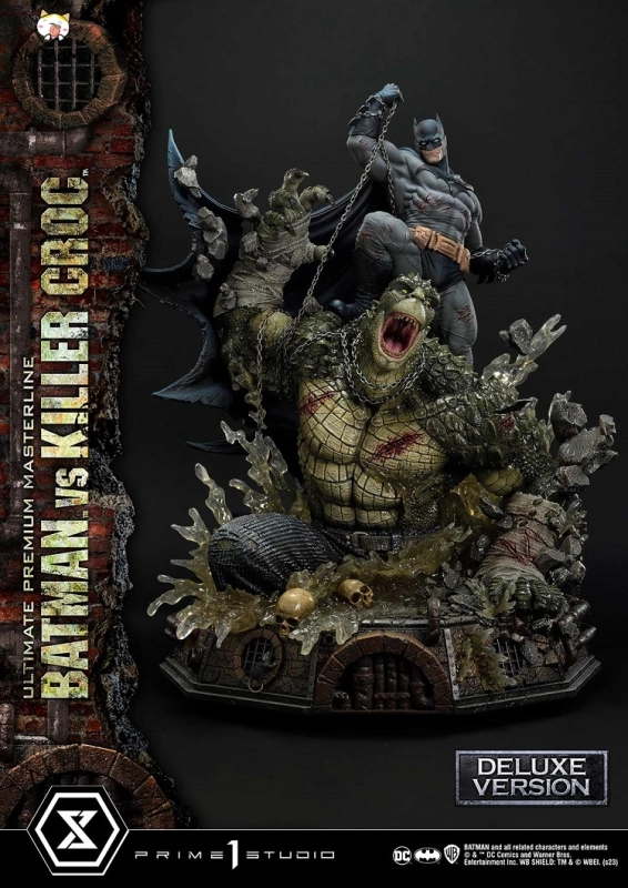 Prime 1 Studio Batman Versus Killer Croc Deluxe Bonus Version 1/4 Statue UPMDC-07DXS