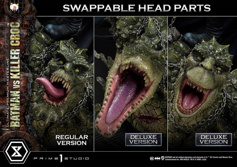 Prime 1 Studio Batman Versus Killer Croc Deluxe Bonus Version 1/4 Statue UPMDC-07DXS