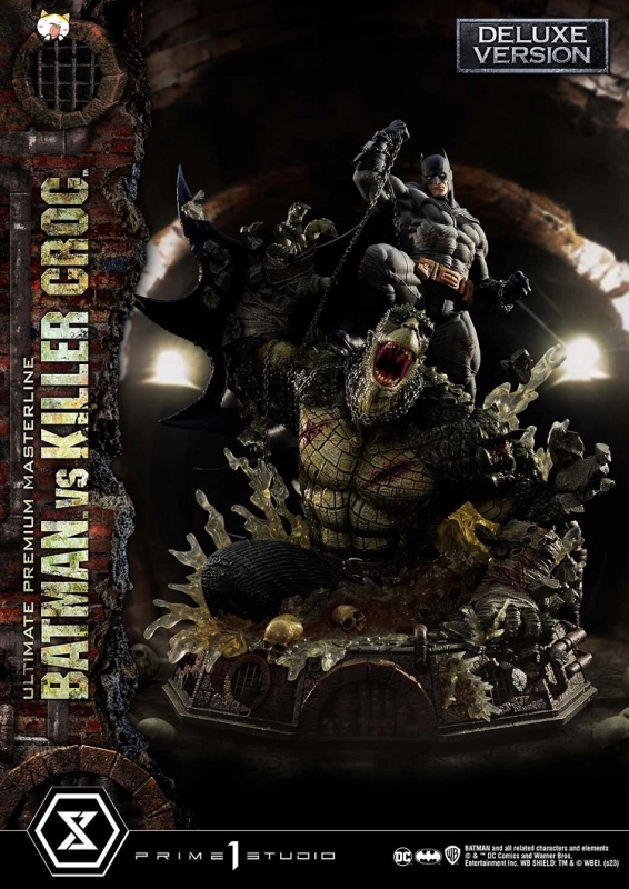Prime 1 Studio Batman Versus Killer Croc Deluxe Bonus Version 1/4 Statue UPMDC-07DXS