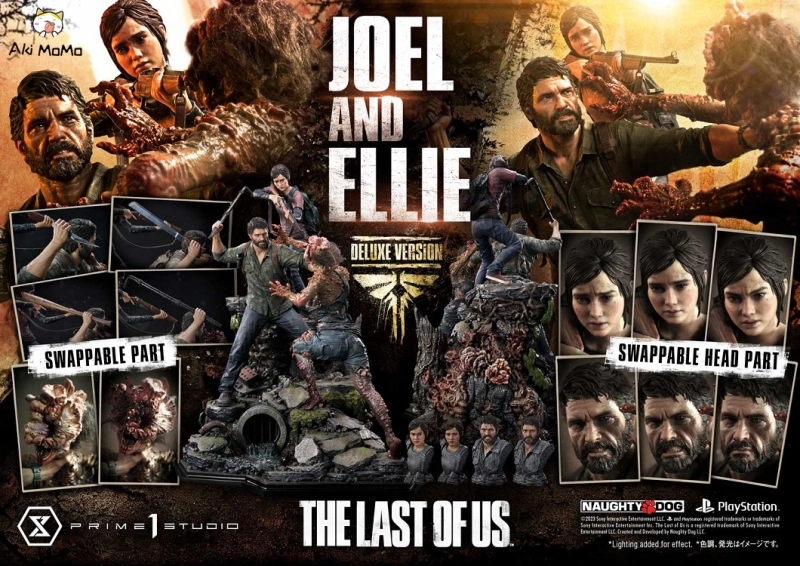 Prime 1 Studio The Last of Us Part1 Joel &amp; Ellie Deluxe Bonus Version 1/3 Statue UPMTLOU-03DXS