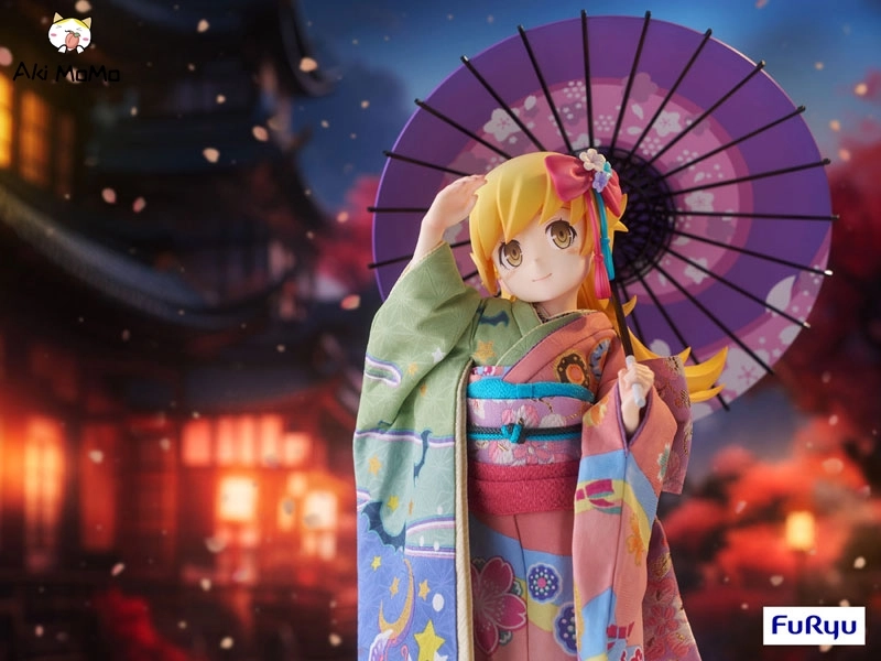 FURYU Yoshitoku x F:NEX Monogatari Series Shinobu Oshino -Japanese Doll- 1/4 Scale Figure (Single Shipment)