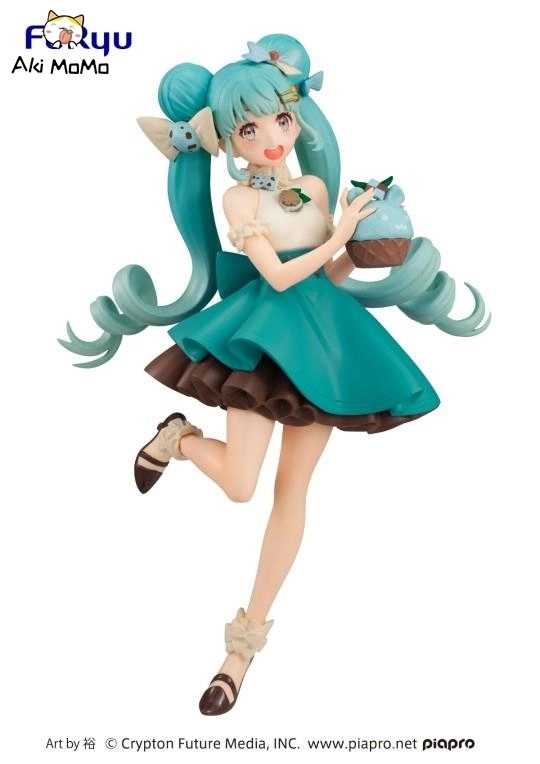 FuRyu Hatsune Miku Sweet Sweets Figure Hatsune Miku, Chocolate Mint Figure (Reissue)