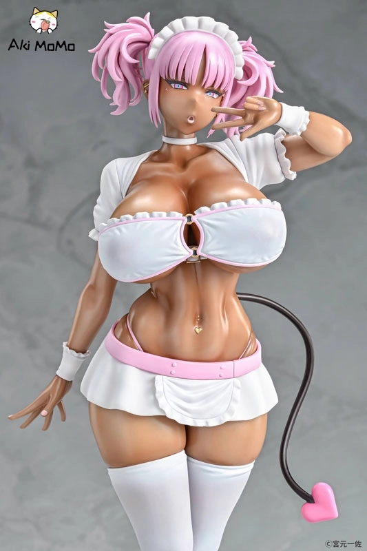 Q-six Kuro Gal Maid Inma Cocoa Pink ver. 1/6 Figure