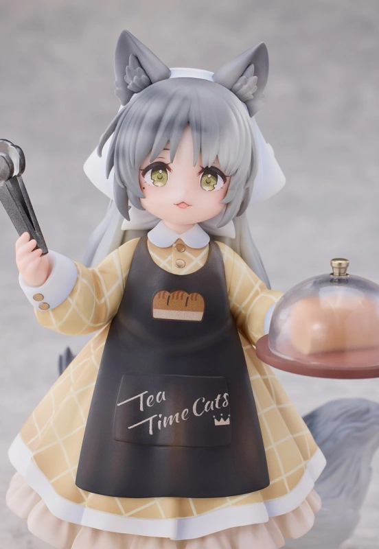 Ribose Tea Time Cats British Shorthair & Dragon Li Meow Town Figure