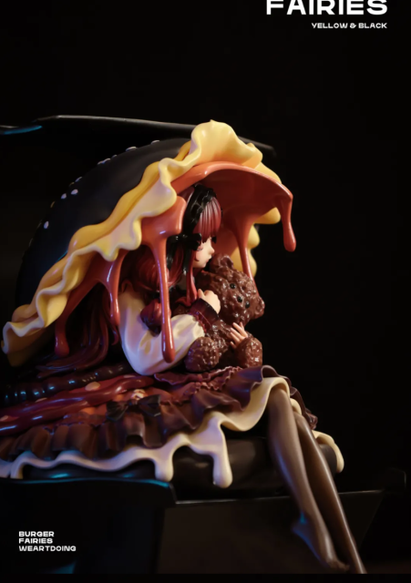 WeArtDoing Burger Fairies Angus Beef Burger Figure