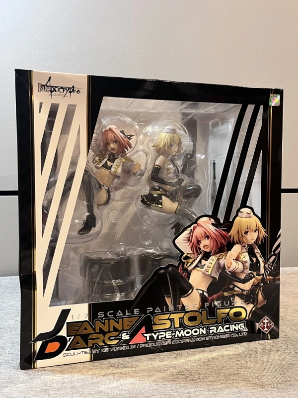 (In Stock Box damaged) plusone x Stronger Fate/Apocrypha Jeanne d'Arc & Astolfo TYPE-MOON Racing ver. 1/7 Figure