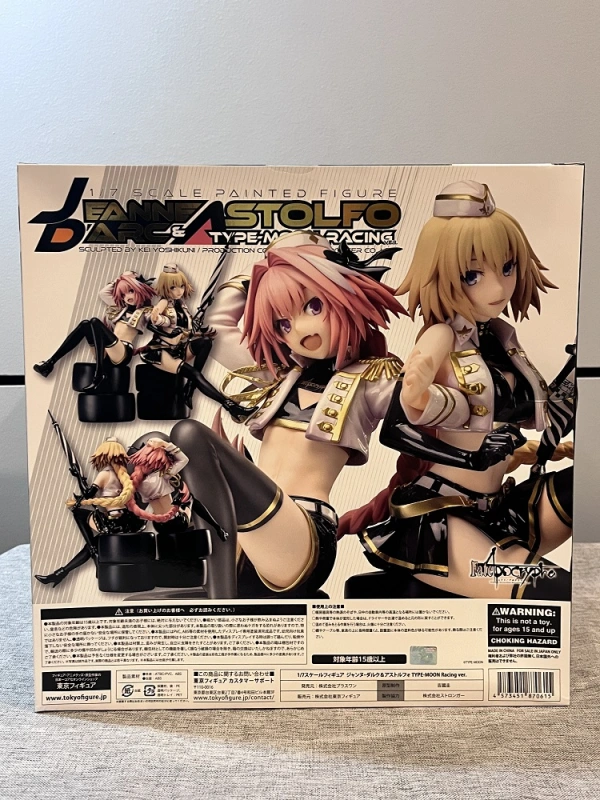 (In Stock Box damaged) plusone x Stronger Fate/Apocrypha Jeanne d'Arc & Astolfo TYPE-MOON Racing ver. 1/7 Figure