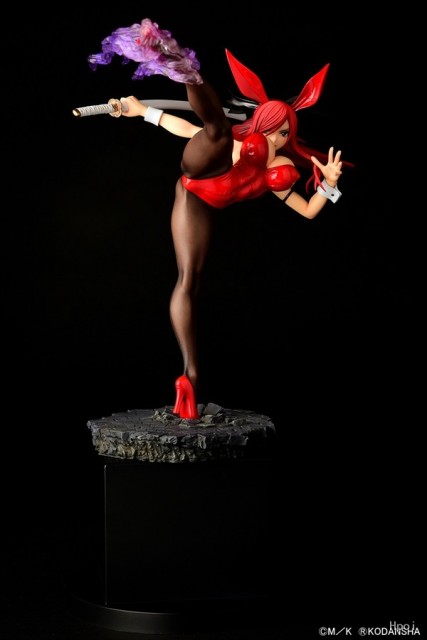 ORCATOYS Fairy Tail  Erza Scarlet High Kick Ver. Red Bunny 1/6 Figure