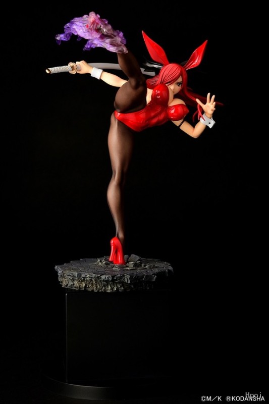 ORCATOYS Fairy Tail  Erza Scarlet High Kick Ver. Red Bunny 1/6 Figure