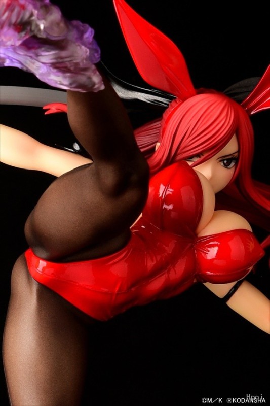 ORCATOYS Fairy Tail  Erza Scarlet High Kick Ver. Red Bunny 1/6 Figure