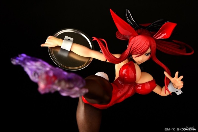 ORCATOYS Fairy Tail  Erza Scarlet High Kick Ver. Red Bunny 1/6 Figure
