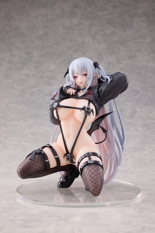 Eclipse Feather Original White Hair Hoodie Succubus 1/6 Figure DX Version