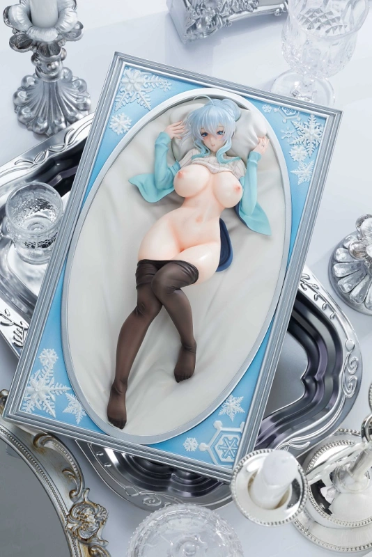 PURE Hito Tsukiai ga Nigate na Miboujin no Yukionna-san to Noroi no Yubiwa Yukino Mifuyu Nesobetteru 1/6 Figure