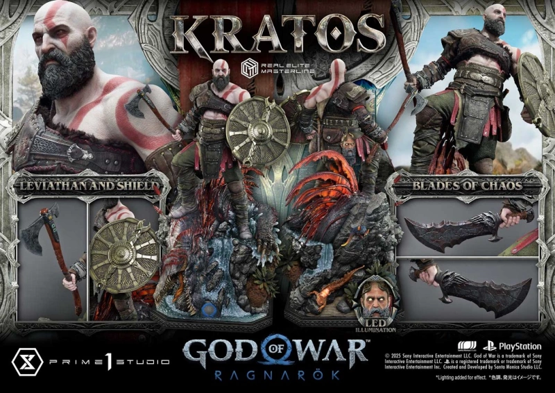 Prime 1 Studio God of War: Ragnarok Kratos Regular Version 1/3 Figure REMGOW-01