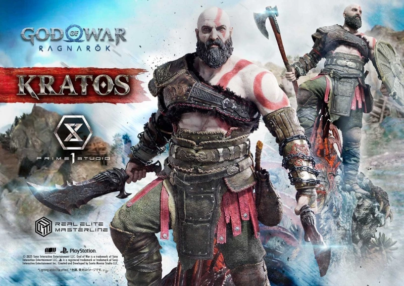 Prime 1 Studio God of War: Ragnarok Kratos Ultimate Bonus Version 1/3 Figure REMGOW-01UTS