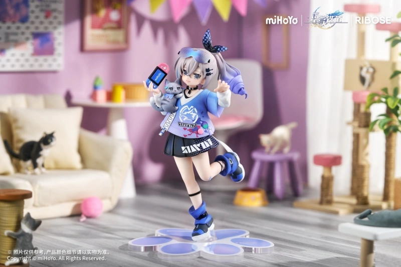 RIBOSE RISE UP+ Series Honkai Star Rail Silver Wolf Figure