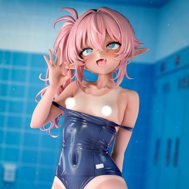 Insight Nikkan Girl Tanned Elf in Swimsuit Small Breasts Mina 1/5 Figure