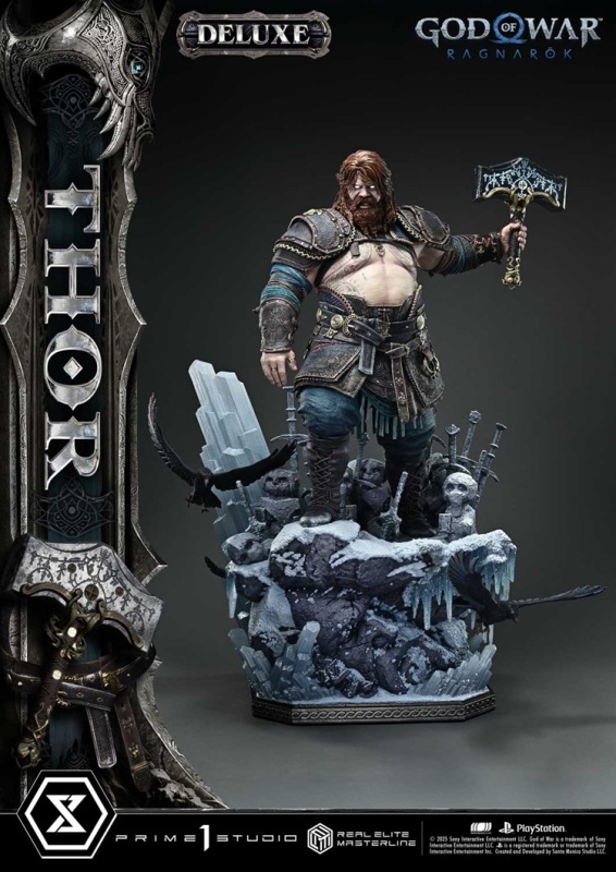 Prime 1 Studio Real Elite Masterline God of War: Ragnarok Thor DX Version Statue REMGOW-02DX