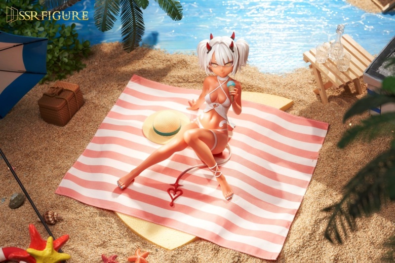 SSR FIGURE SSF Original Caffeine-chan x Dark Elf Dancer Summer Ver. 1/7 Figure (Set of 2)