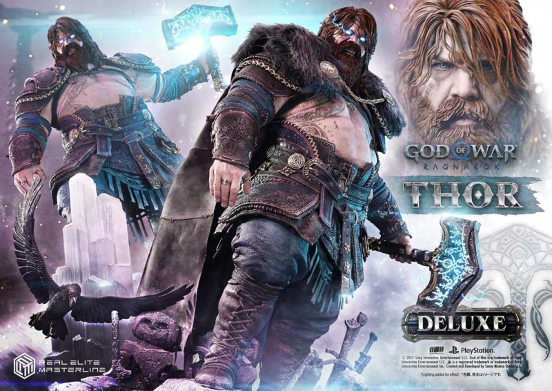 Prime 1 Studio Real Elite Masterline God of War: Ragnarok Thor DX Version Statue REMGOW-02DX