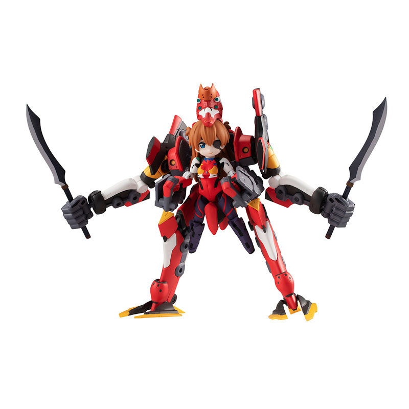 MegaHouse Desktop Army Rebuild of Evangelion Asuka Langley Shikinami & Evangelion Unit-02 Figure