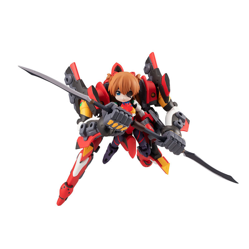 MegaHouse Desktop Army Rebuild of Evangelion Asuka Langley Shikinami & Evangelion Unit-02 Figure